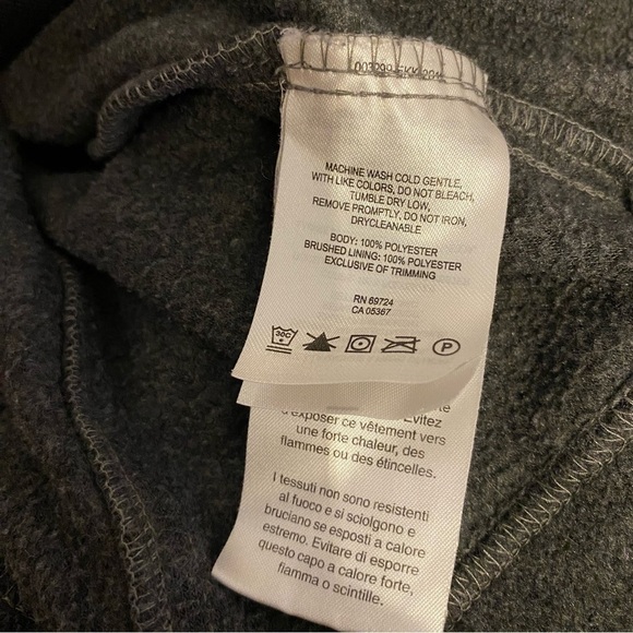 Columbia Benton Springs Full Zip Fleece Jacket Dark Gray Medium - Picture 4 of 5